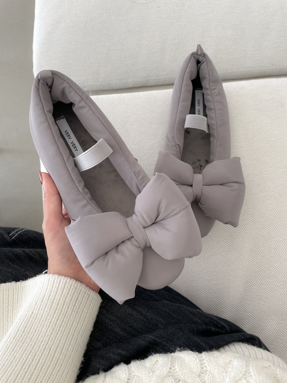 Hot Trend Balletcore Padding Flat Shoes Loafer Maryjane-High Quality Big Ribbon/Bow