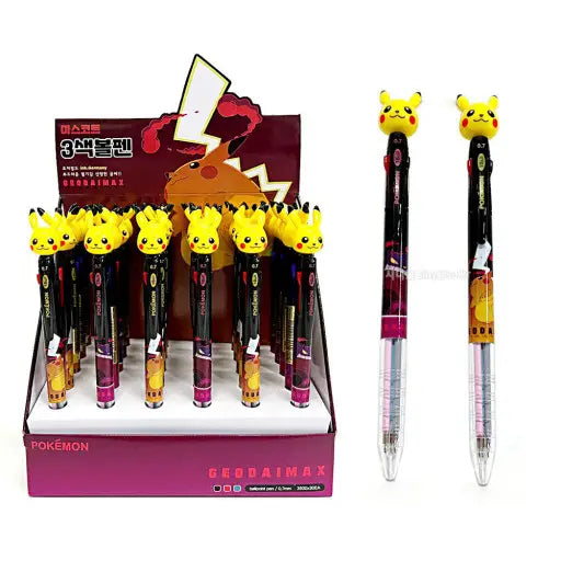 Pokémon Mascot 3-Color Ballpoint Pen – Pikachu