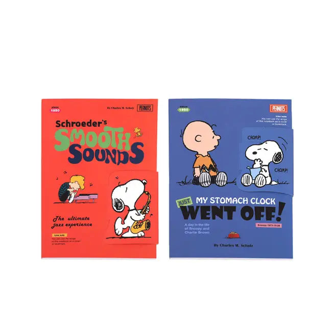 Peanuts Snoopy Tab-Cover Lined Notebook – A5 Size