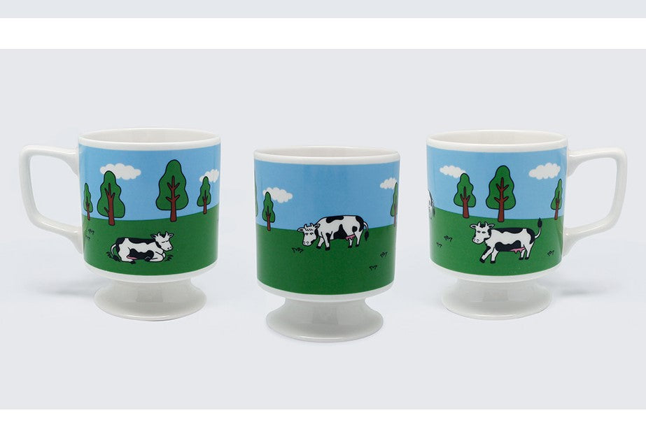 Home CAFE style Vintage Mugs Cup-Home Deco/Heel Mug Cup-Cow - Luckyplanetusa