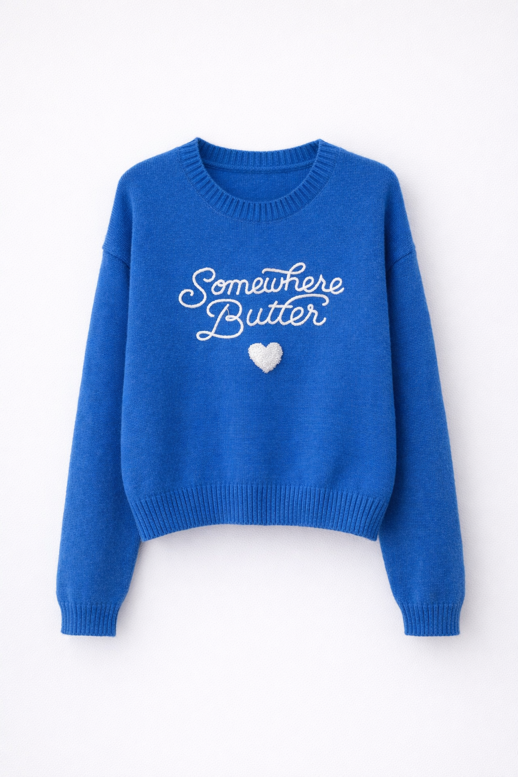 Somewhere Butter Heart Knit Sweater (3 Colors)