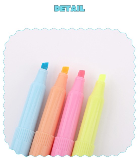 Sanrio Soft Touch Pastel Highlighter Set (4 Colors + Pouch) - Luckyplanetusa