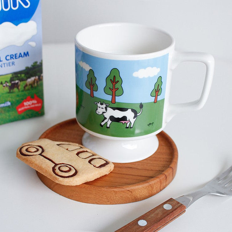 Home CAFE style Vintage Mugs Cup-Home Deco/Heel Mug Cup-Cow - Luckyplanetusa