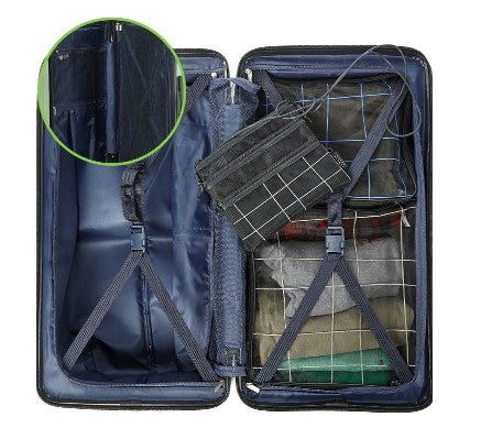 Lucky Planet Lugage - Carry on 21" with cup holder, Stickers - Luckyplanetusa