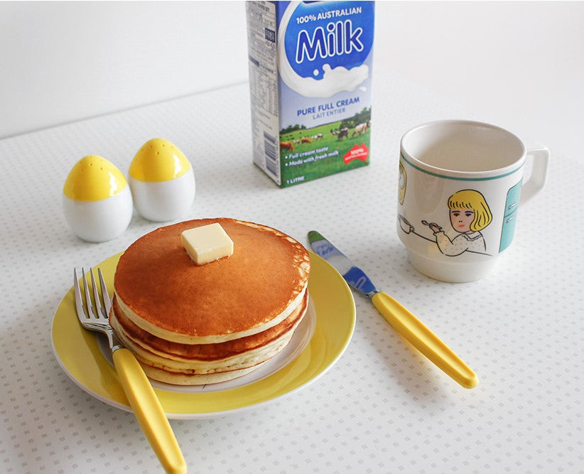 1537 Cafe Plates + Mug cup Set For Two Set - Luckyplanetusa