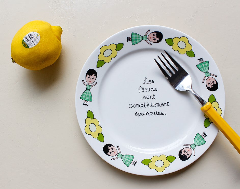 1537 Aurore Home Cafe Plates- Parisian Cafe Style-Dessert Plate M - Luckyplanetusa