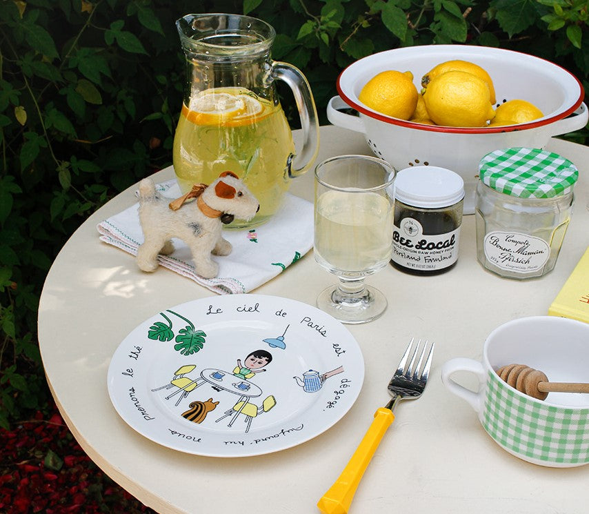 1537 Aurore Home Cafe Plates- Parisian Cafe Style-Dessert Plate M - Luckyplanetusa