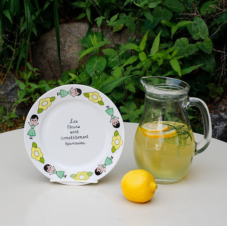 1537 Aurore Home Cafe Plates- Parisian Cafe Style-Dessert Plate M - Luckyplanetusa