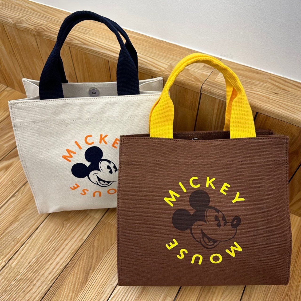 Hey, Mickey Canvas Daily Bag- Medium/ Disney Mickey Mouse Shoulder Bag