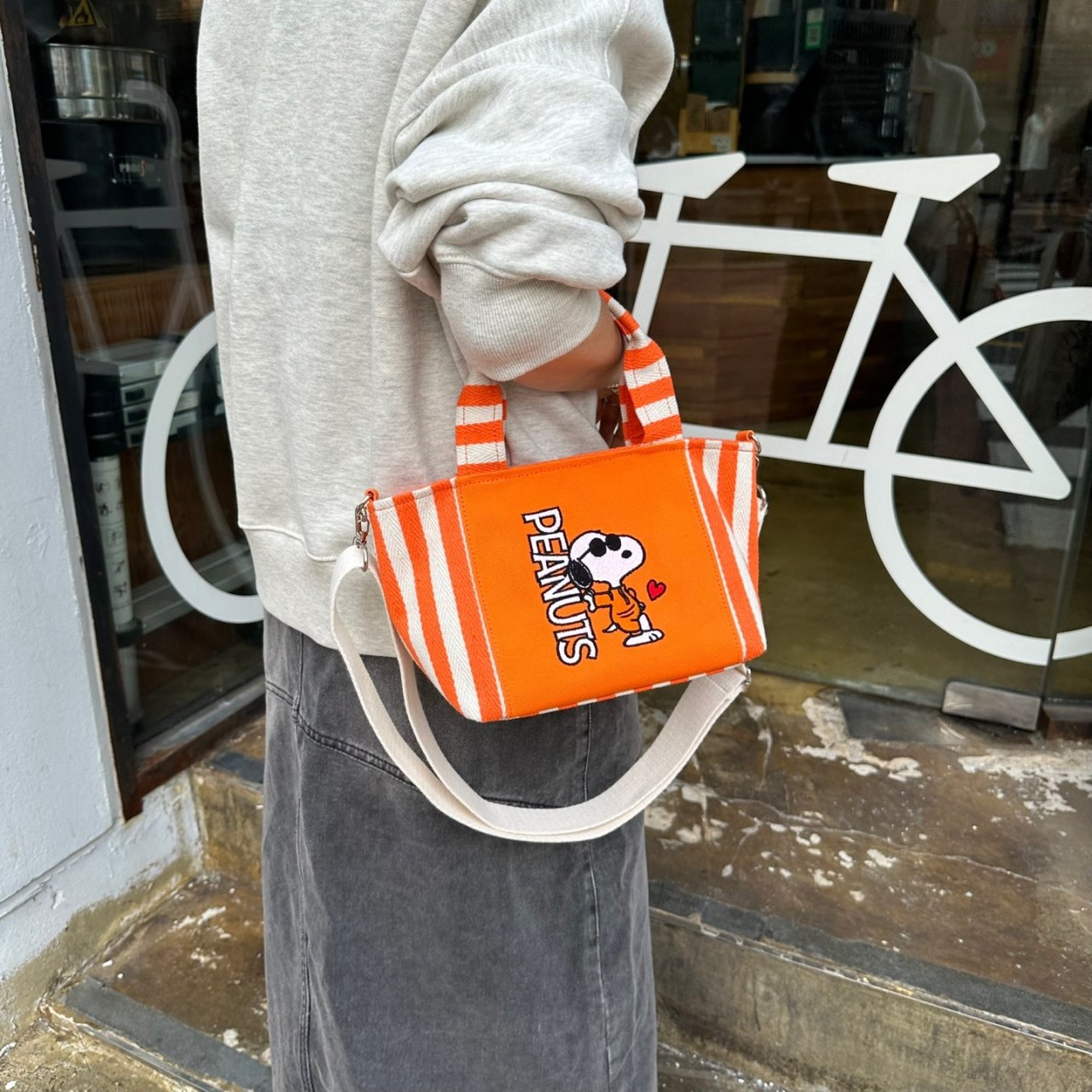 Snoopy Daily Crossbody Bag Tote Bag-Peanuts Premium Canvas Bags