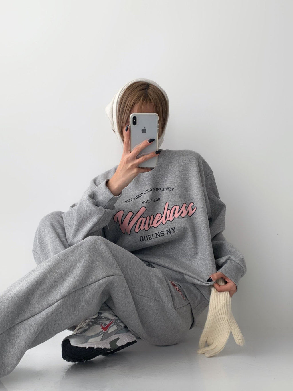 Wavebass Fleece-Lined Sweat Set – Top & Bottom (Unisex Fit) Cozy Daily Loungewear Set