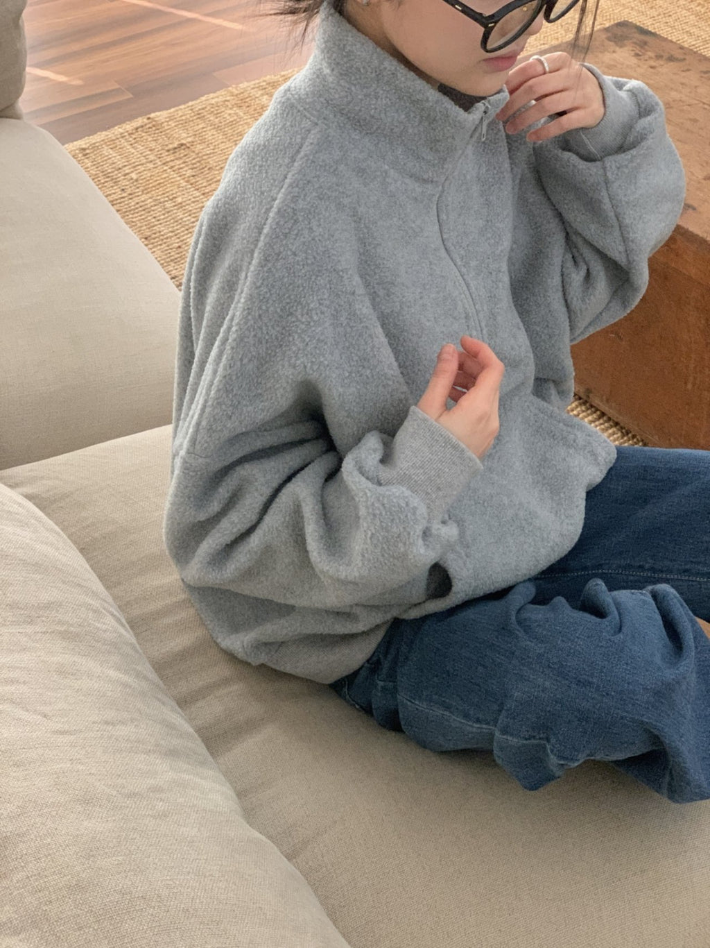 Call Me Half-Zip Fleece Pullover