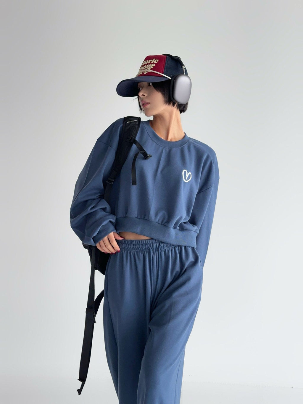 Ultra Soft Relax Fit Daily Training Set Loose Crop length