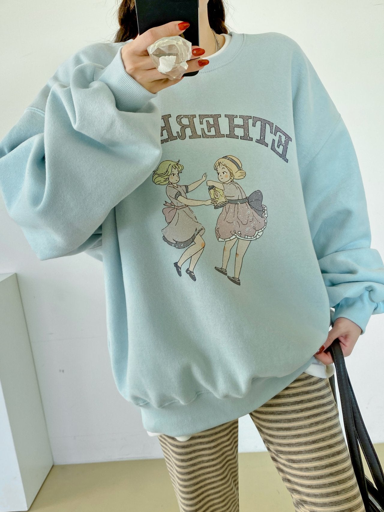 Ethereal Dancing Girls Vintage Sweatshirt