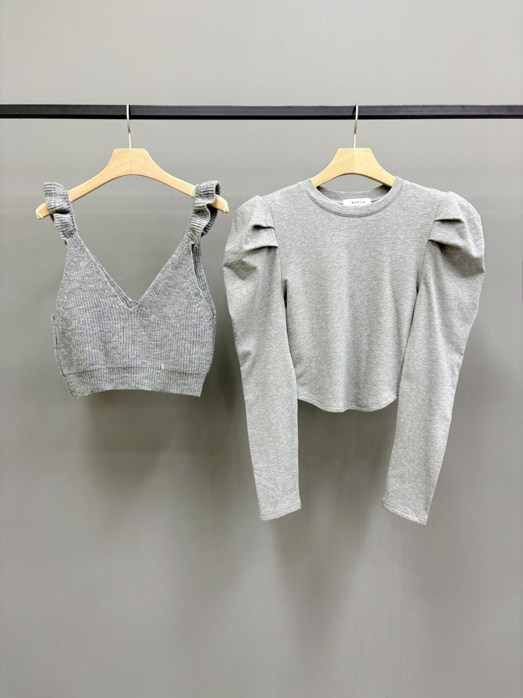 Romantic Layered Knit Ruffle Top