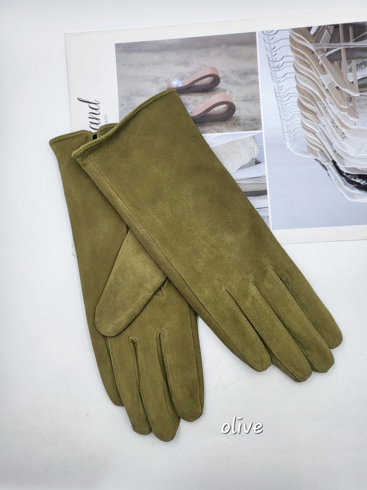 100% Sheepskin Long Gloves – Made in Korea – Little Light