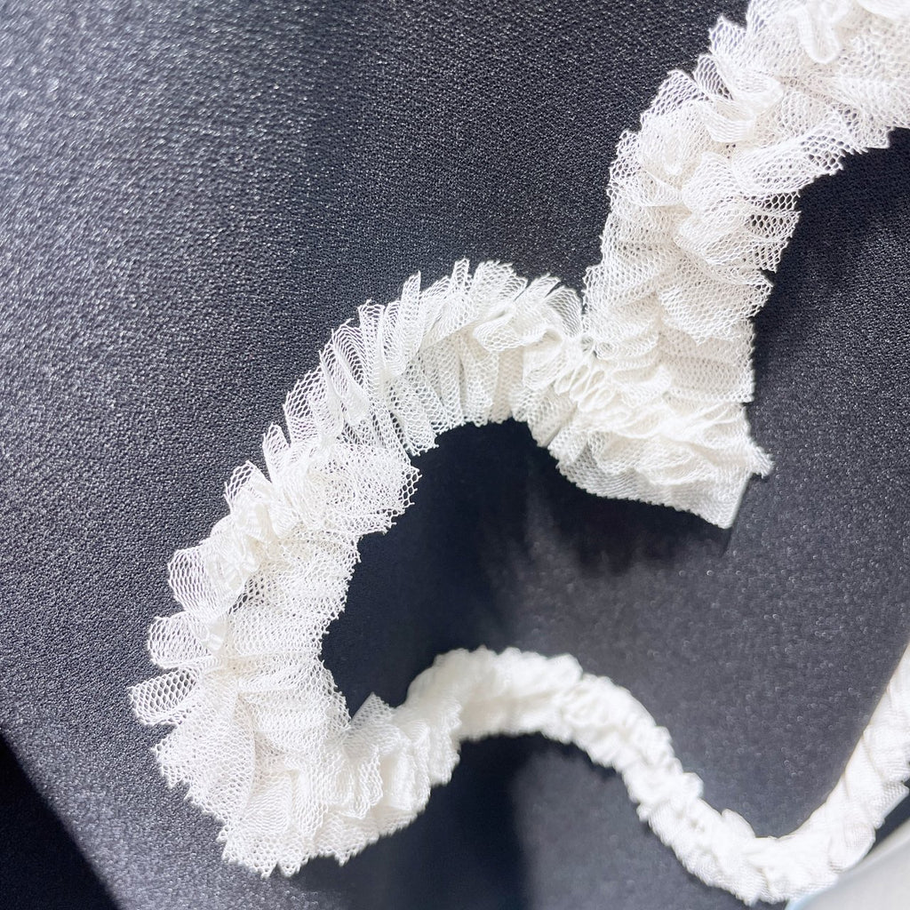 Ruffle Heart Appliqué Stretch Top (Made in Korea)