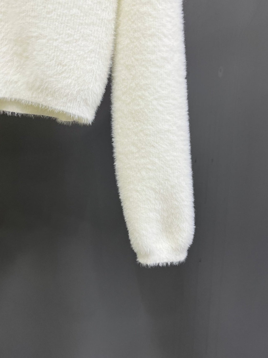 Soft Cloud Fuzzy V-Neck Cardigan