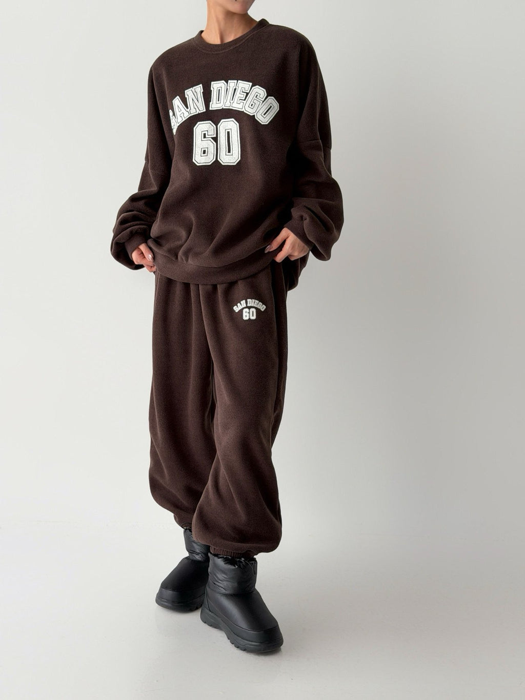 San Diego 60 Cozy Fleece Sweat Set Made in Korea
