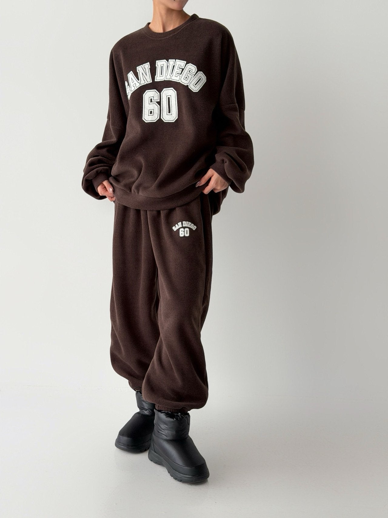 San Diego 60 Cozy Fleece Sweat Set Made in Korea