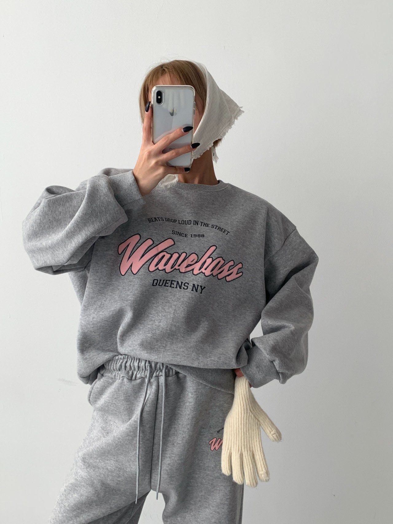 Wavebass Fleece-Lined Sweat Set – Top & Bottom (Unisex Fit) Cozy Daily Loungewear Set