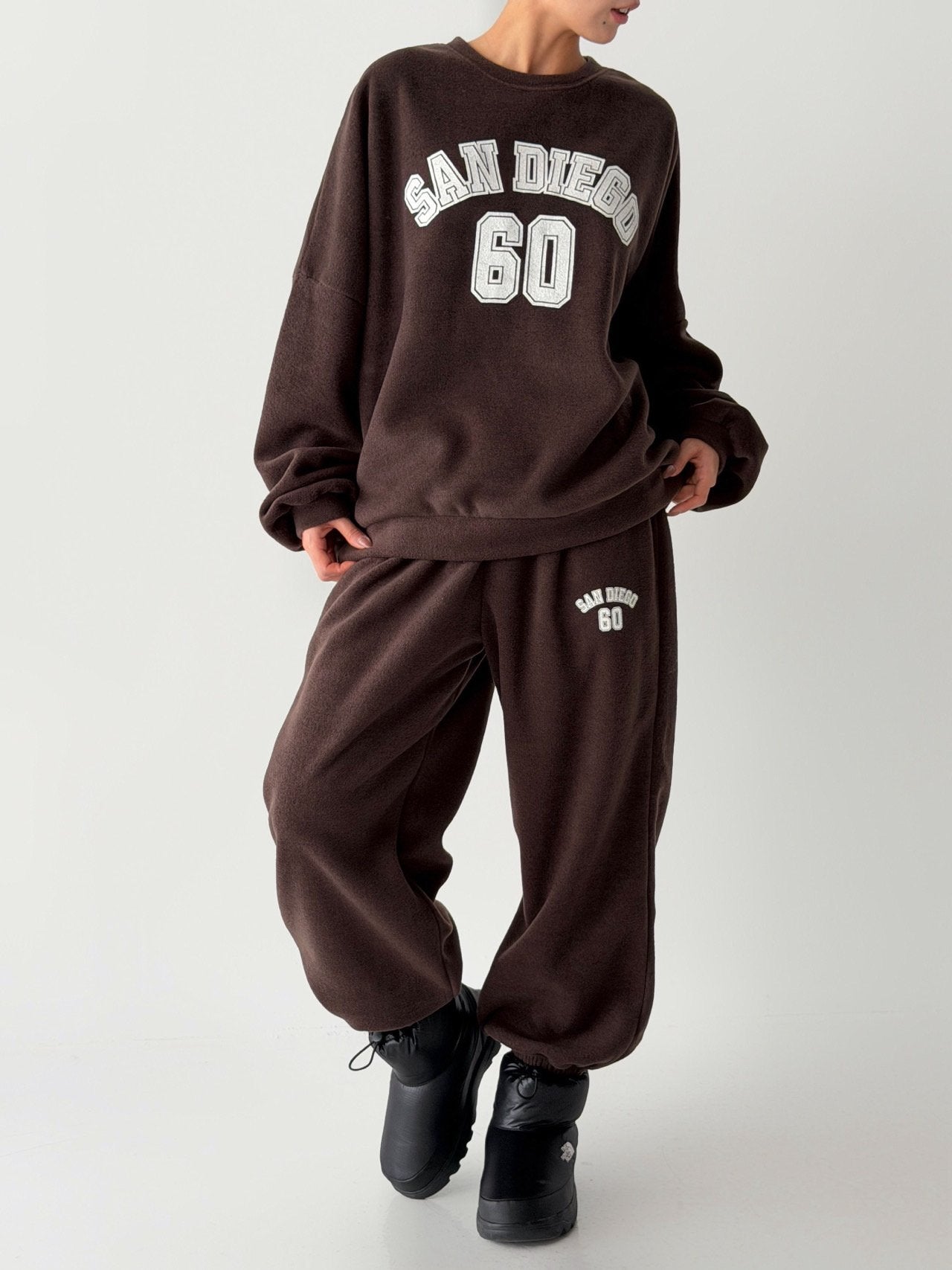 San Diego 60 Cozy Fleece Sweat Set Made in Korea