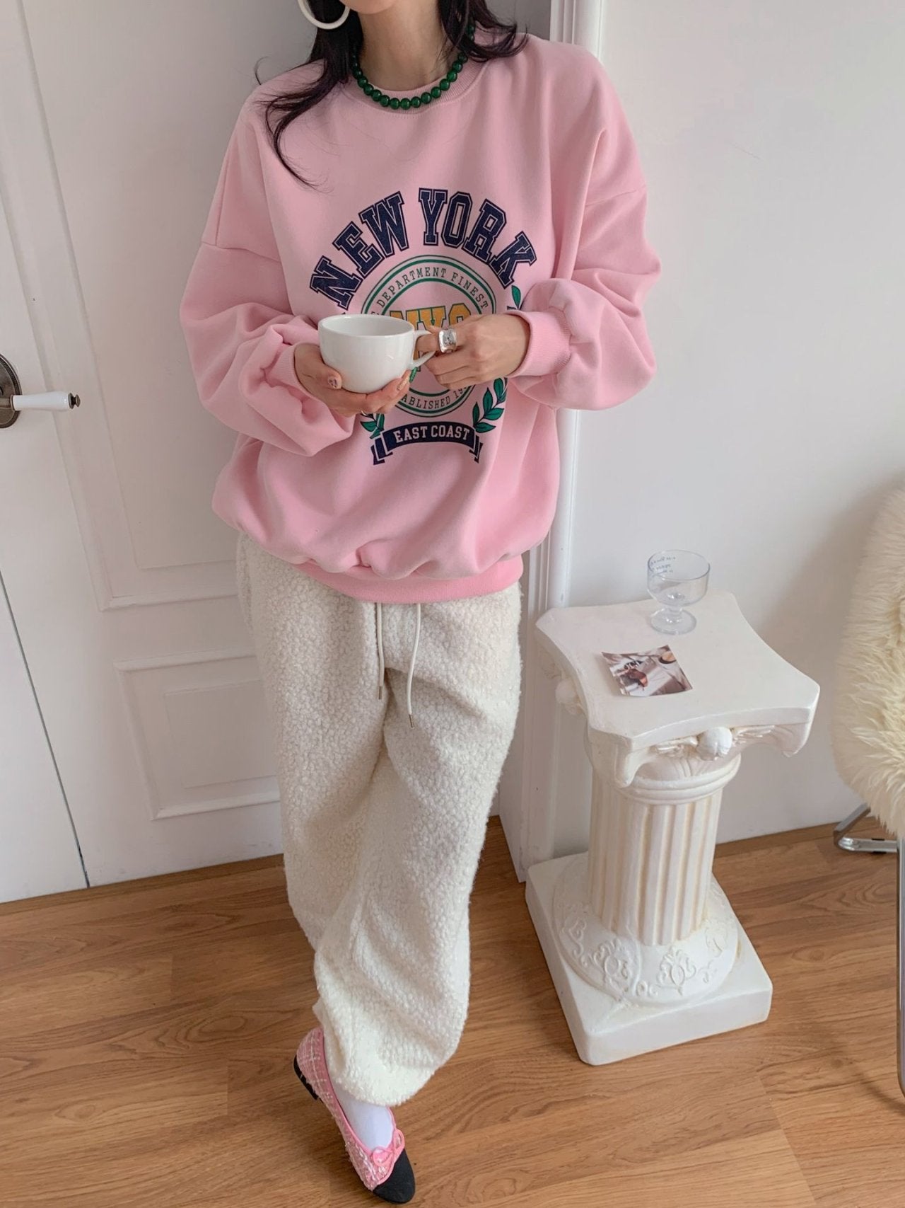 New York Graphic Oversized Sweatshirt – Made in Korea