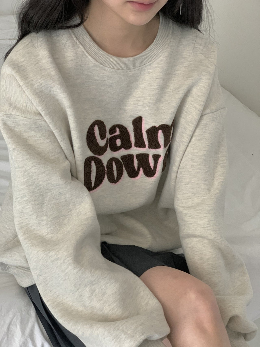 Calm Down Fleece-Lined Sweatshirt