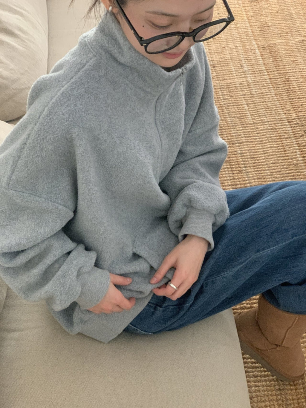Call Me Half-Zip Fleece Pullover
