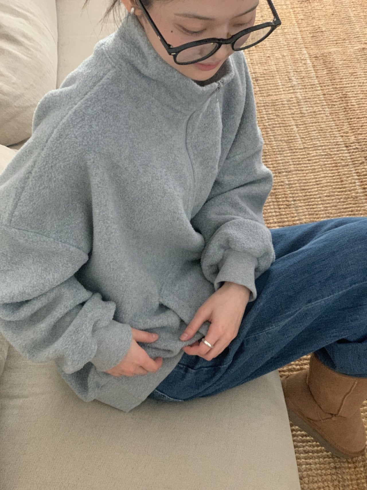 Call Me Half-Zip Fleece Pullover