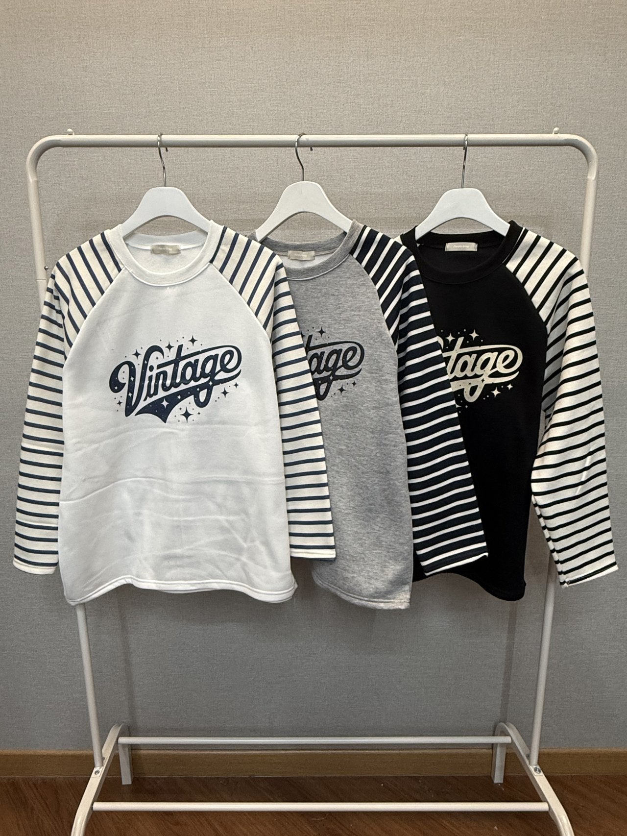 Vintage Stripe Raglan Sweatshirt