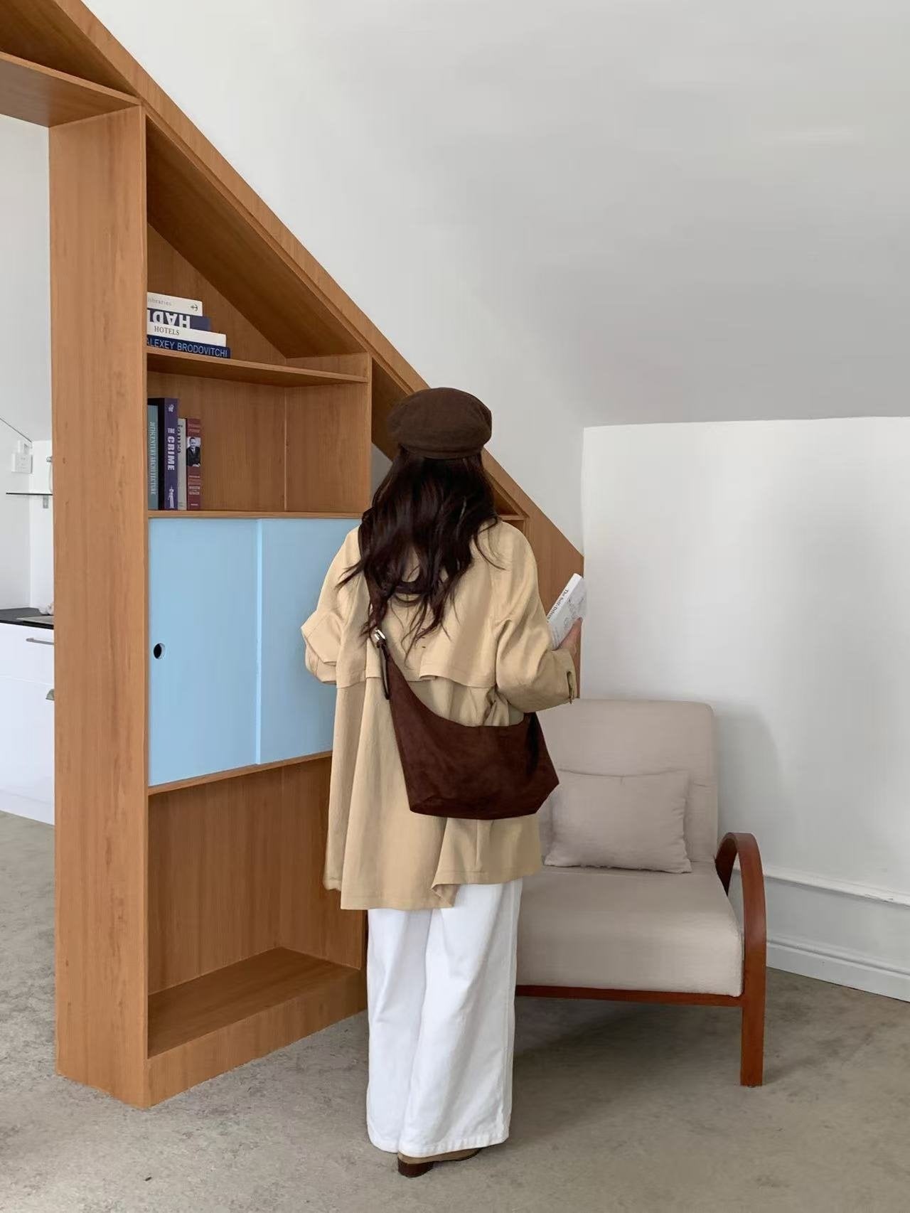 Rachel Soft Suede Daily Hobo Bag