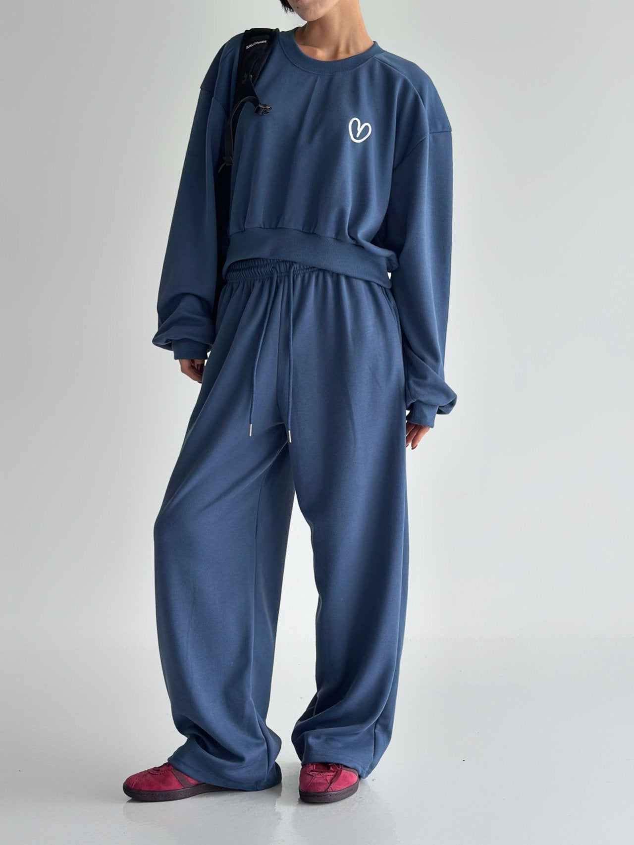 Ultra Soft Relax Fit Daily Training Set Loose Crop length