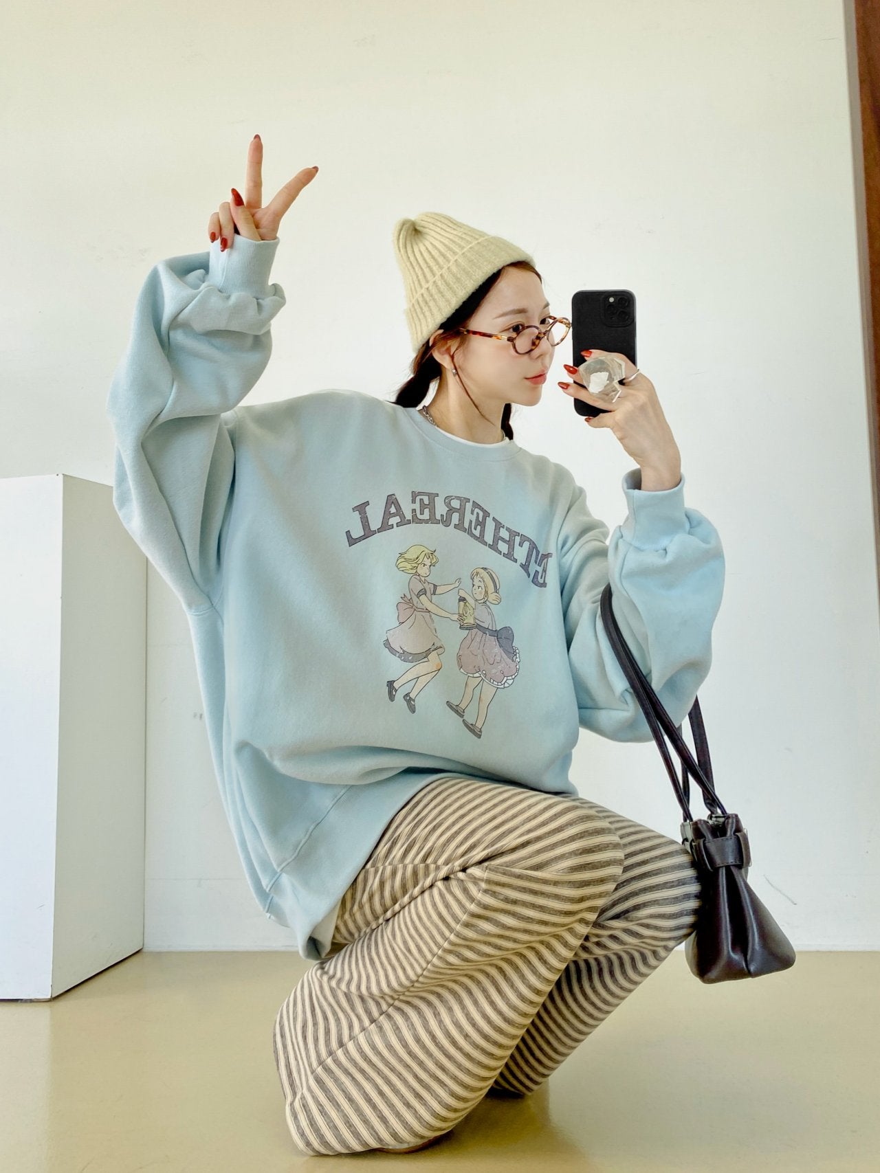 Ethereal Dancing Girls Vintage Sweatshirt