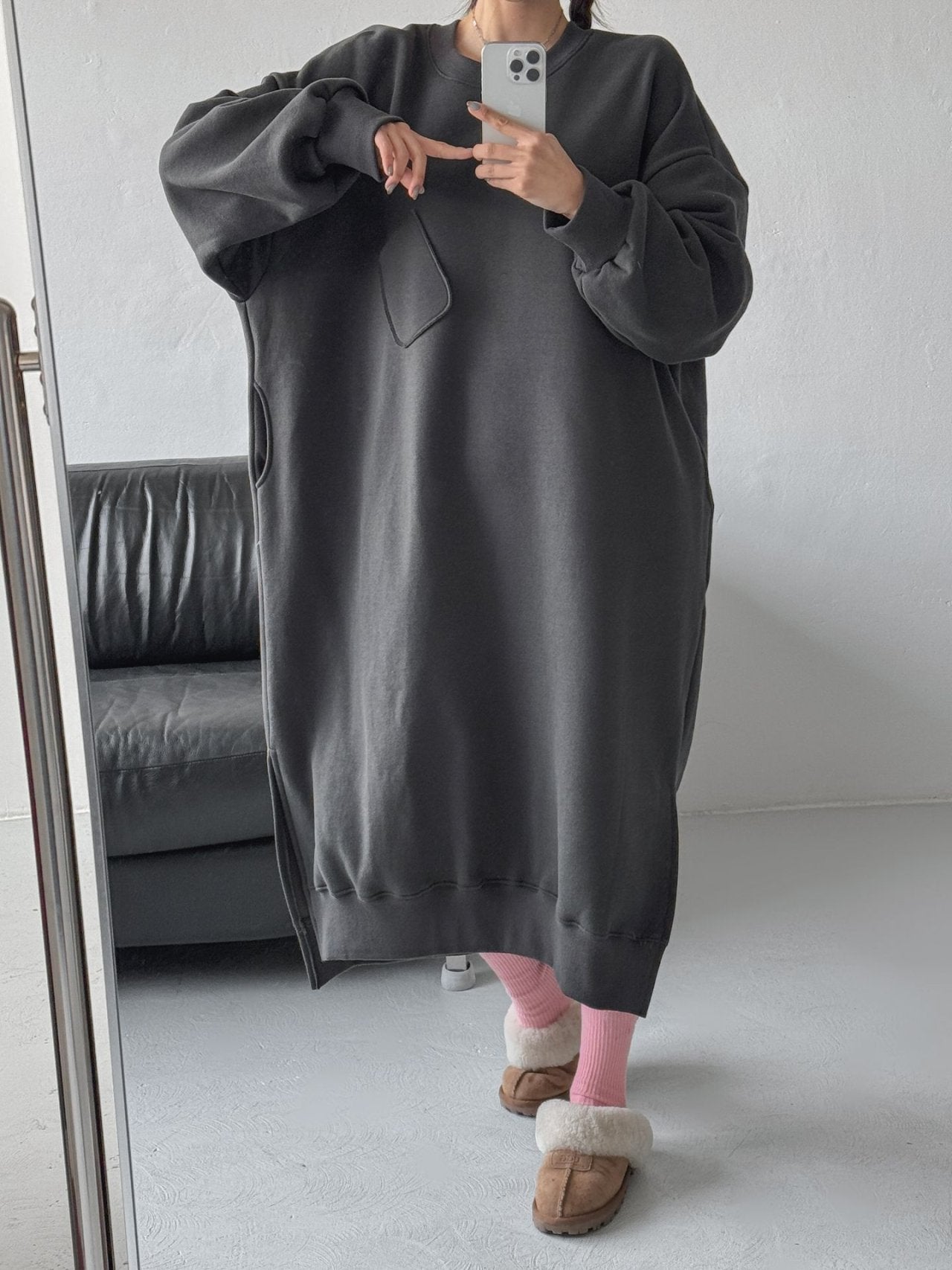 Cozy Long Fleece Ops — Made in Korea
