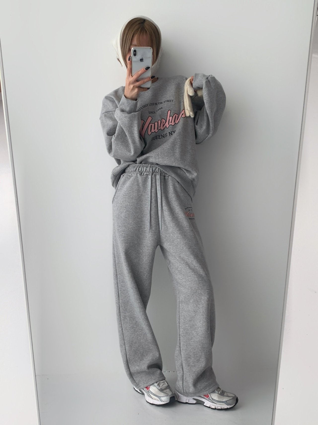 Wavebass Fleece-Lined Sweat Set – Top & Bottom (Unisex Fit) Cozy Daily Loungewear Set