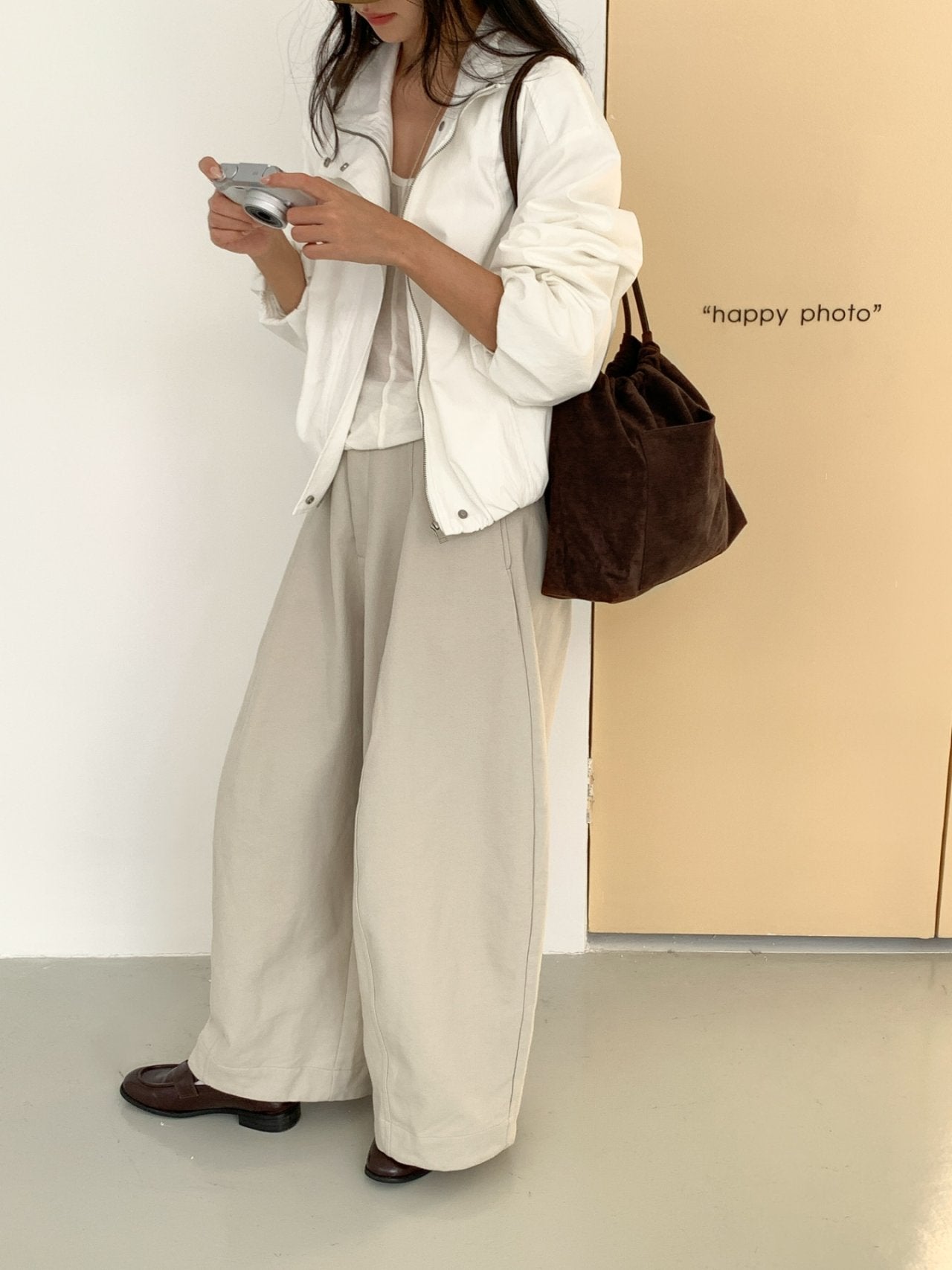 Stella Soft Suede Gather Bucket Bag