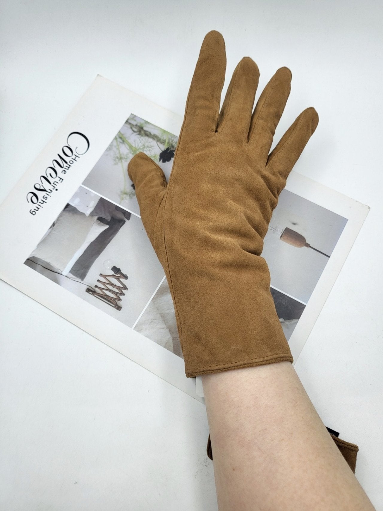 100% Sheepskin Long Gloves – Made in Korea