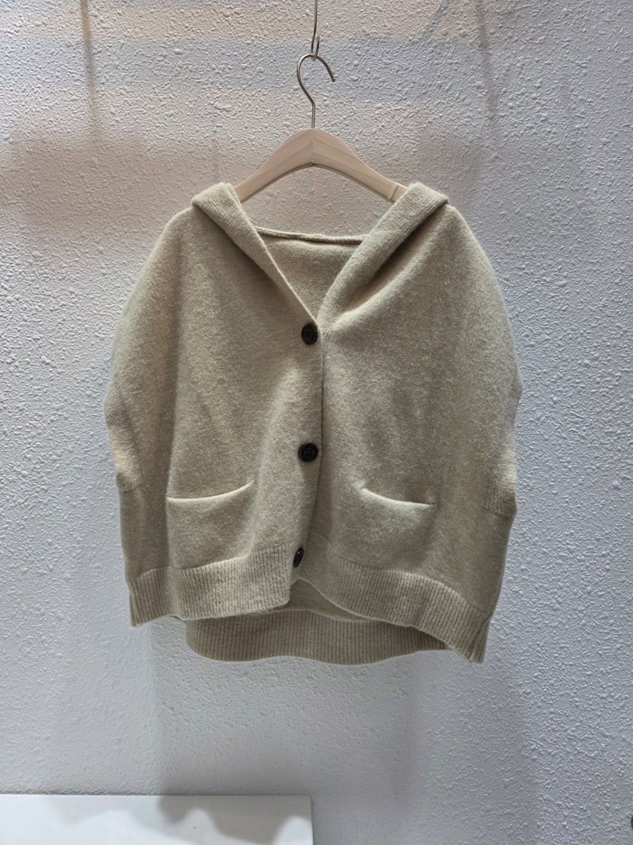 Amanda Hooded Knit Vest  Free Size Relaxed fit