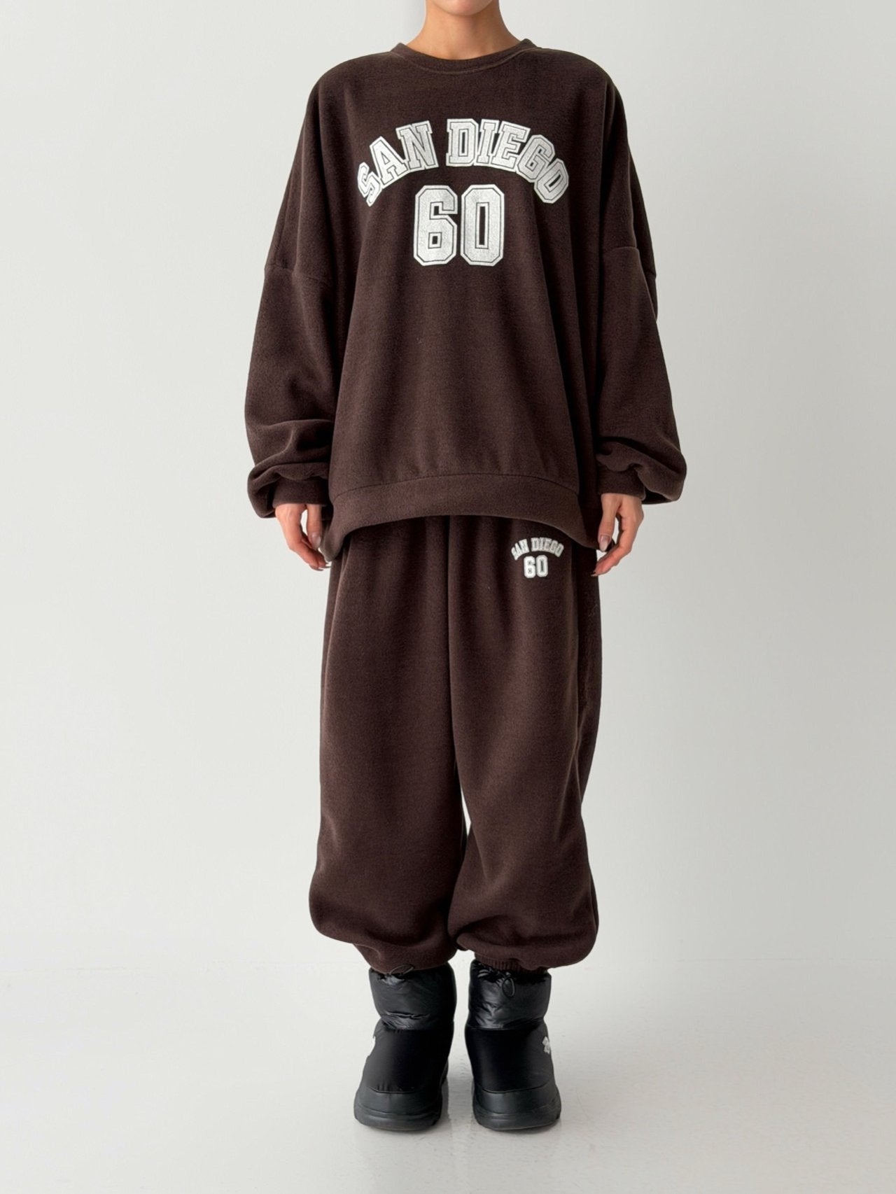 San Diego 60 Cozy Fleece Sweat Set Made in Korea