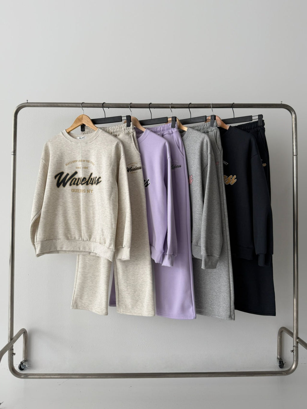 Wavebass Fleece-Lined Sweat Set – Top & Bottom (Unisex Fit) Cozy Daily Loungewear Set