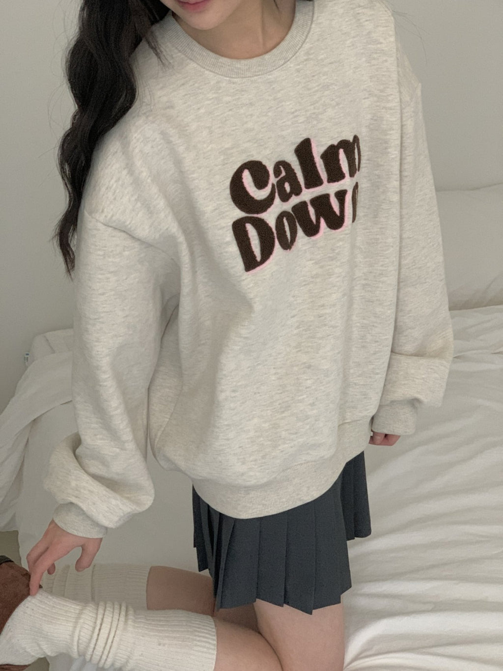 Calm Down Fleece-Lined Sweatshirt