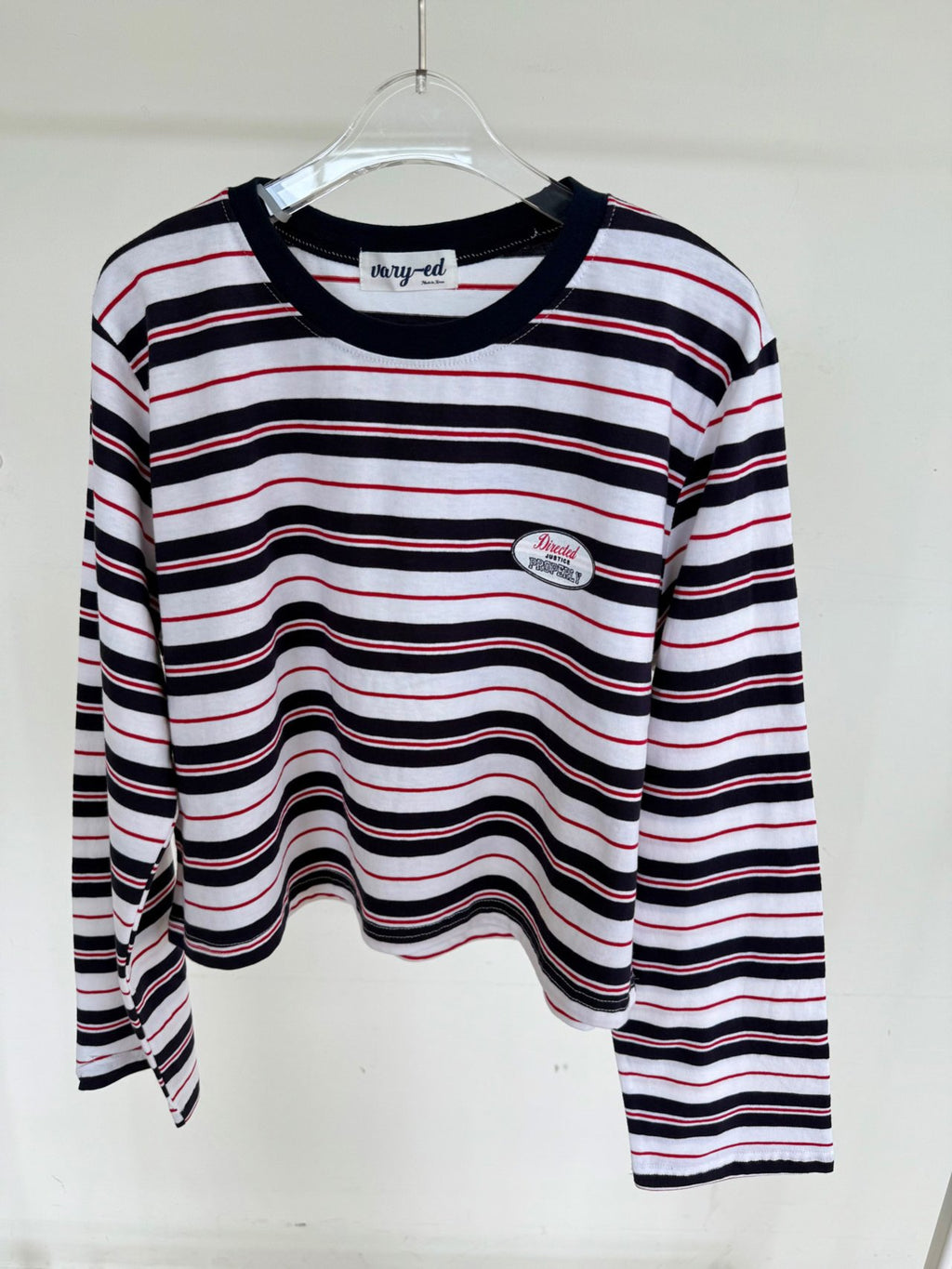 Directed Stripe Long Sleeve Tee Made in Korea - Luckyplanetusa