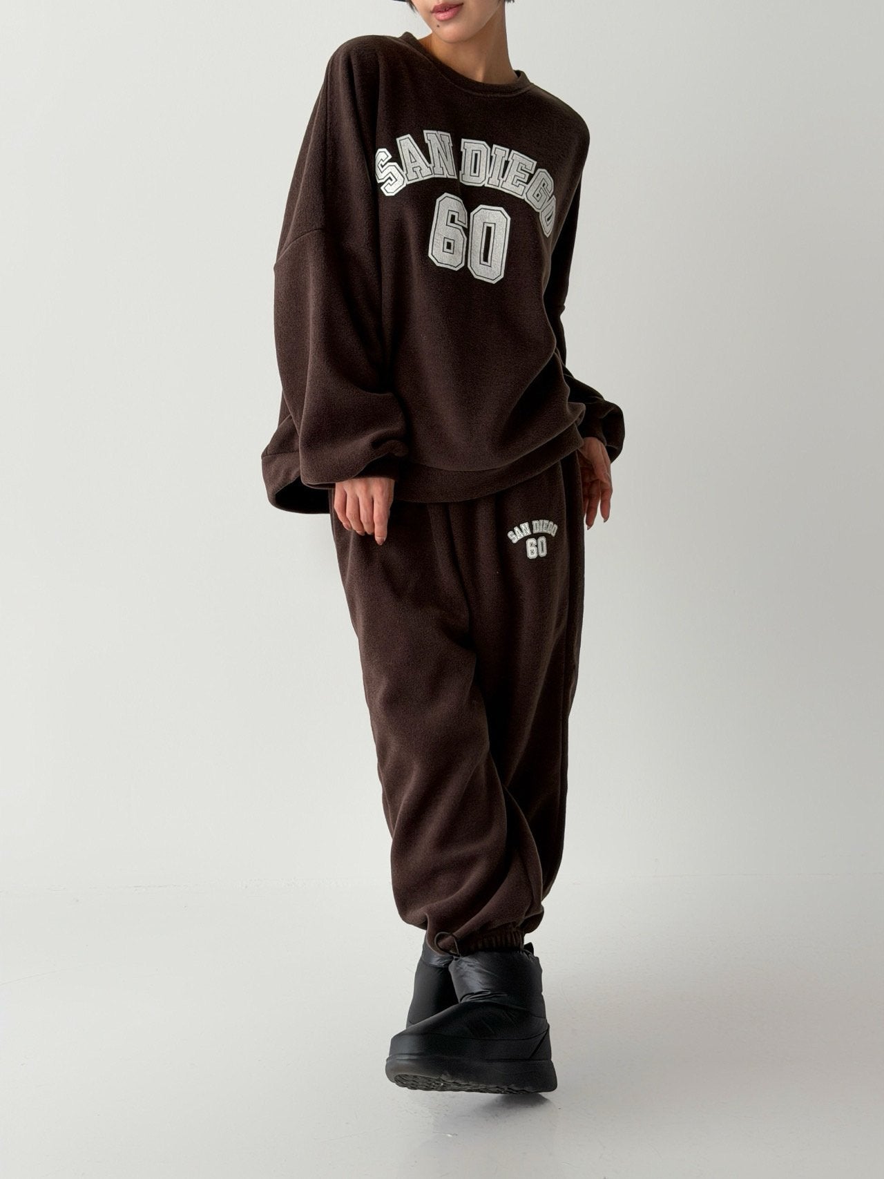 San Diego 60 Cozy Fleece Sweat Set Made in Korea