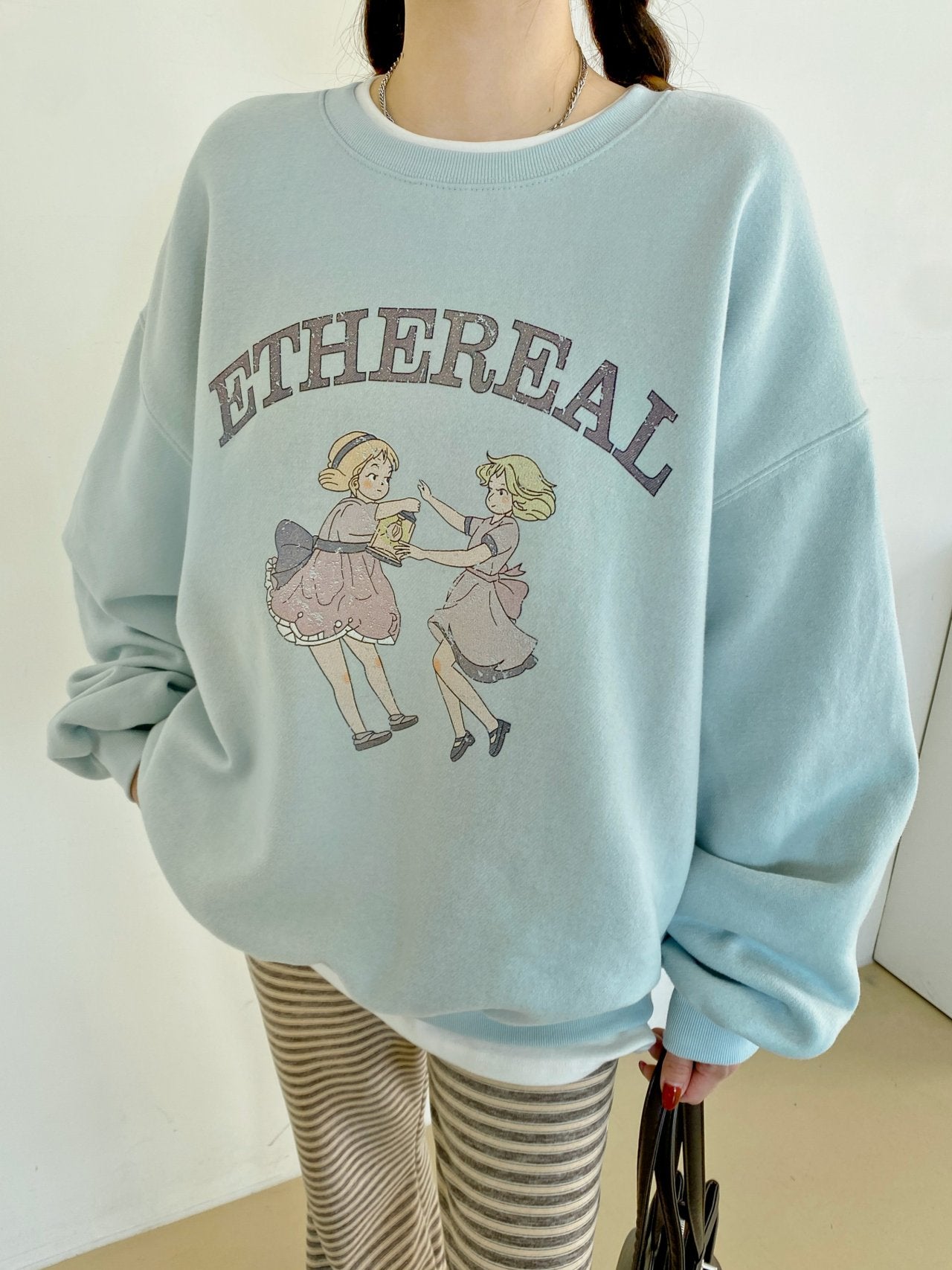 Ethereal Dancing Girls Vintage Sweatshirt