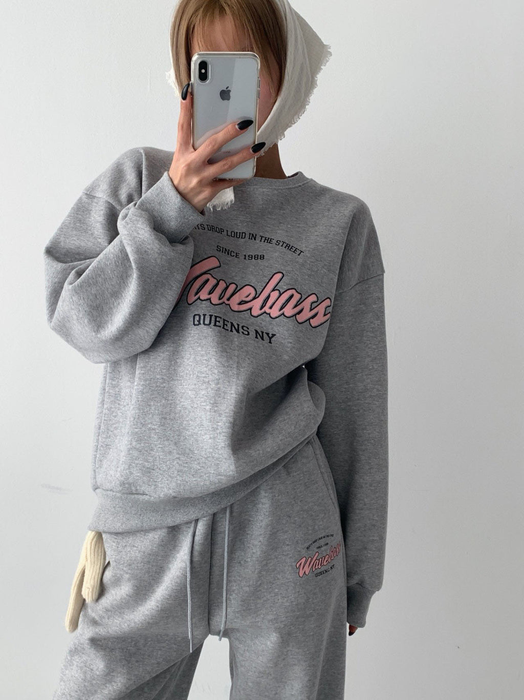 Wavebass Fleece-Lined Sweat Set – Top & Bottom (Unisex Fit) Cozy Daily Loungewear Set