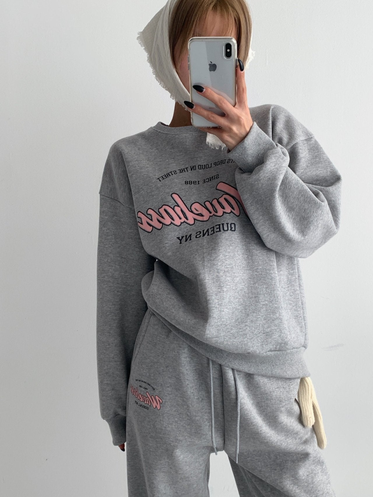 Wavebass Fleece-Lined Sweat Set – Top & Bottom (Unisex Fit) Cozy Daily Loungewear Set