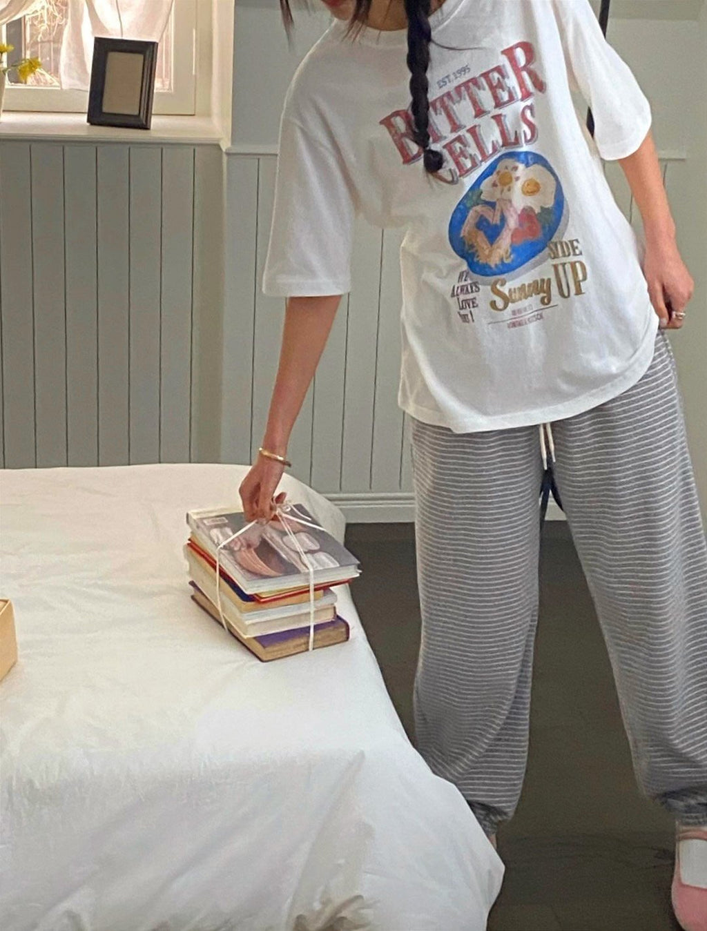 Bitter Cells Washed Cotton Lounge Tee Made in Korea - Luckyplanetusa