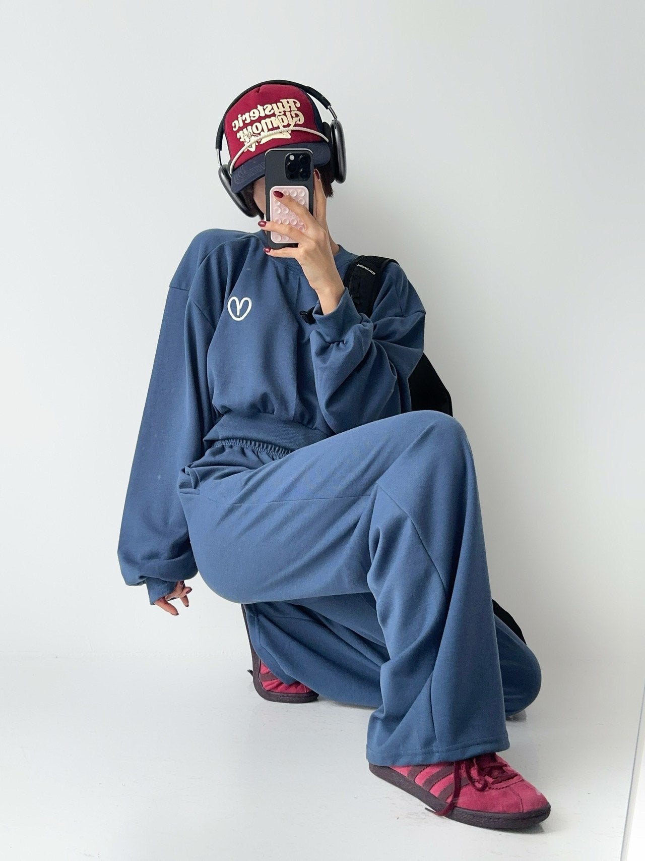 Ultra Soft Relax Fit Daily Training Set Loose Crop length