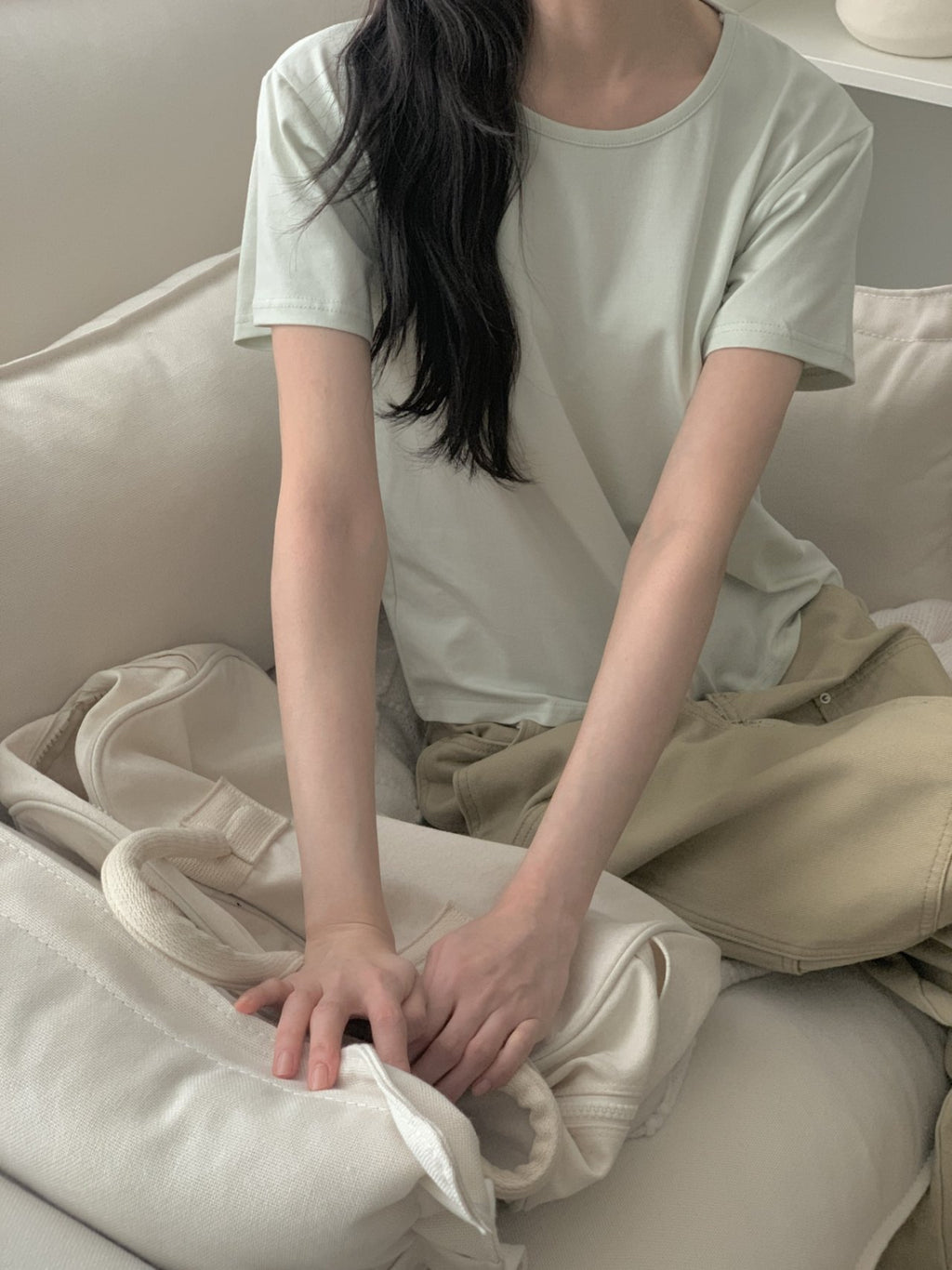 Soft Modal Basic Slim T-Shirt Made in Korea - Luckyplanetusa